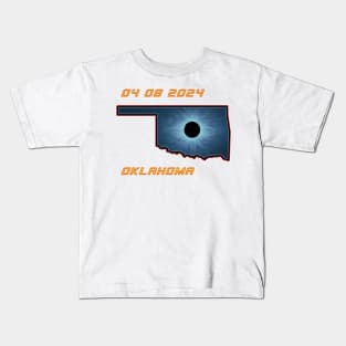 Oklahoma 2024 Total Solar Eclipse Kids T-Shirt